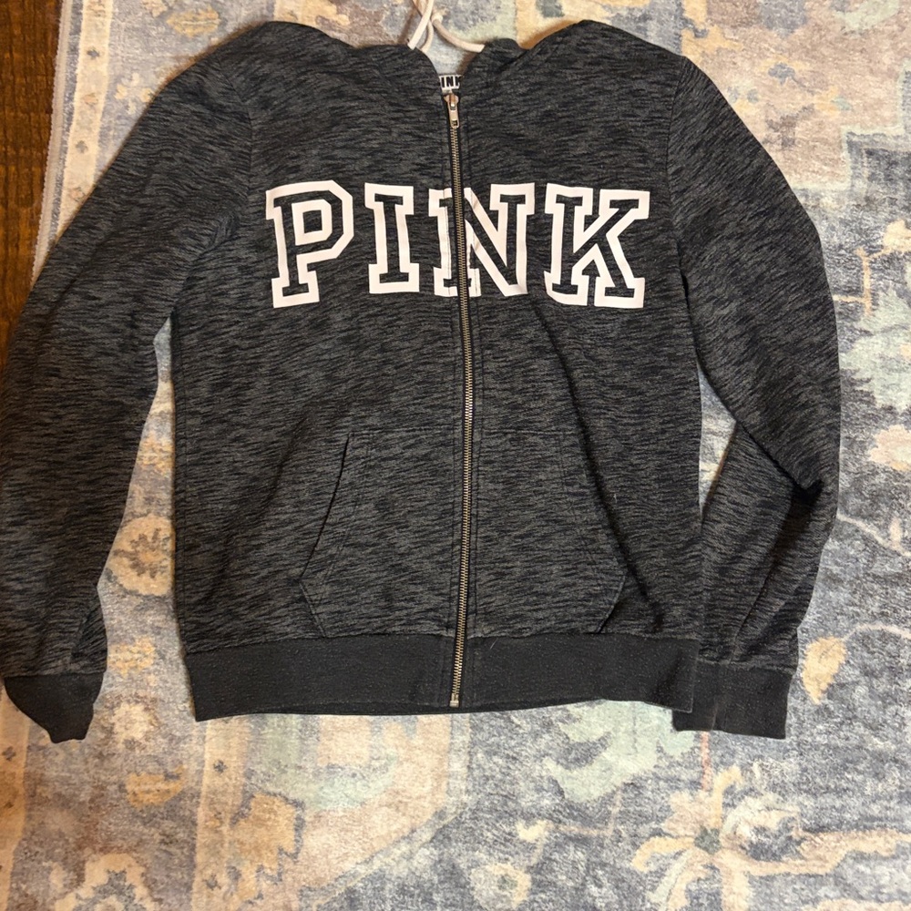 Victoria's Secret PINK Charcoal Zip-Up Jacket